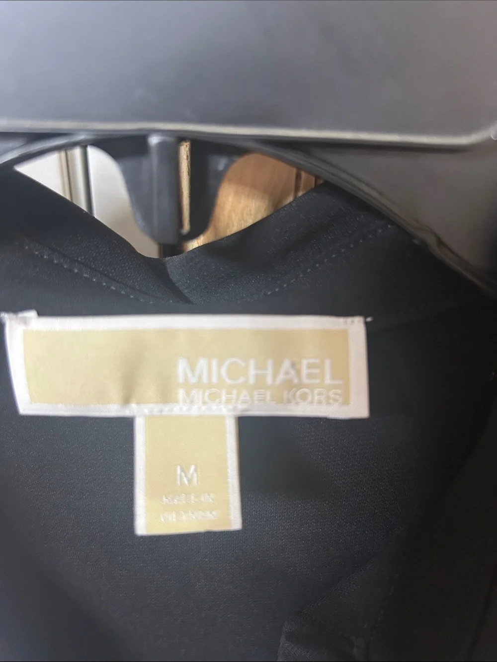 Michael Kors Sleeveless Black Twist-Front Dress